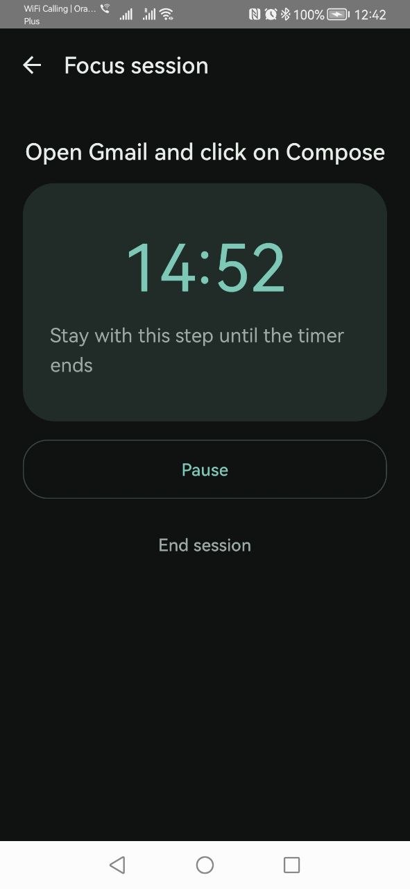 Focus timer